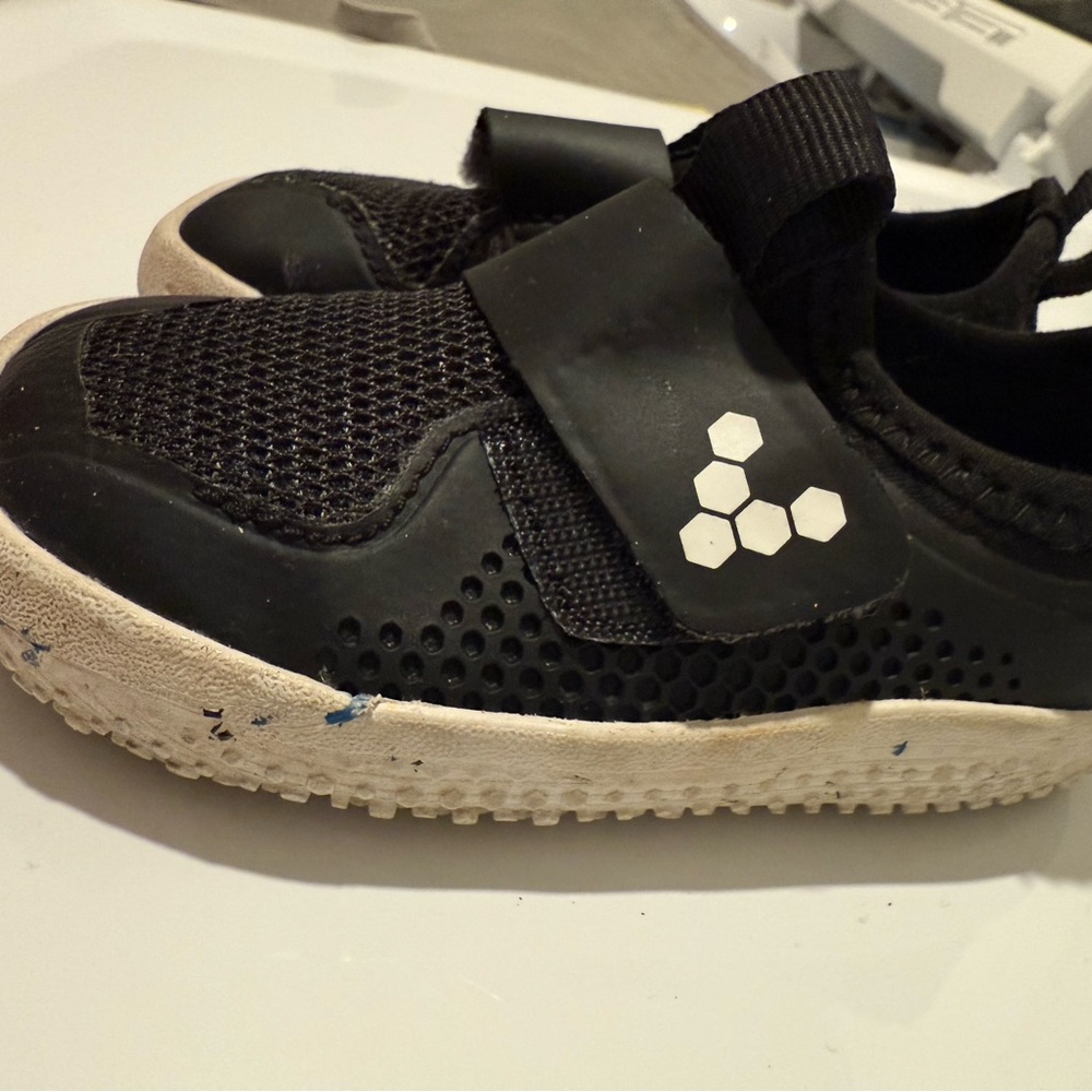 Stylish Black Kids Sneakers with Strap